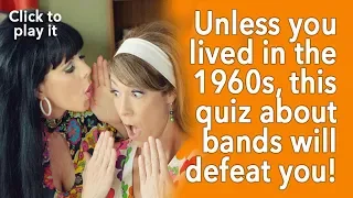 1960s Bands Quiz