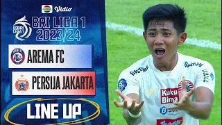 Arema FC Vs Persija Jakarta | Line Up & Kick Off BRI Liga 1 2023/24