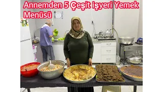 Annemden 60 Kişilik İşyeri Yemek Menüsü🍽 5 Çeşit 5Çayı Menüsü