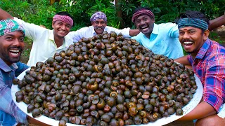 Snail Cooking and Eating | Healthy Snail Recipe | Cooking South Indian Snails in Village