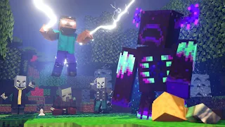 ALEX WENT MISSING : Warden, Pillager, Evoker vs Steve Herobrine ( Minecraft Animation)