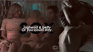 jughead & betty  » Or you could stay. [sex 2x12]