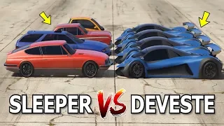 GTA 5 ONLINE - DEVESTE VS SLEEPER CARS (WHICH IS FASTEST?)