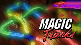 Magic Tracks Racers & Mega Sets - Glow in the Dark Car Racetrack