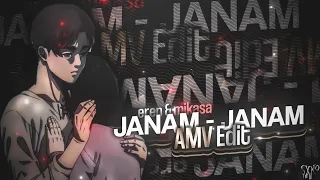 Janam - Janam | Eren & Mikasa edit | AMV - edit | Hindi - AMV