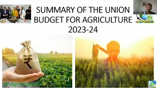 Union Budget highlights for Agriculture & allied sectors 2023 | Indian Union Budget 2023