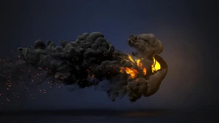 FX Studio - Animated fire reveal logo 4K AE