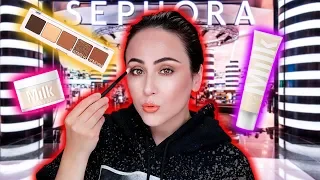 Sephora USA Makeup TRY ON Haul L.A. 🇺🇸 Full Face of First Impressions 🤔 Hatice Schmidt