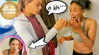 SKIN PEELING PRANK ON GIRLFRIEND (( Hilarious reaction )) 12 DAYS OF VLOGMAS : Day 1