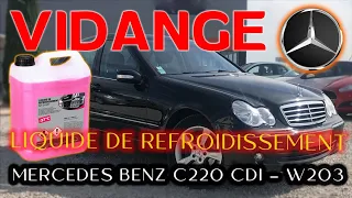 VIDANGER LE CIRCUIT DU REFROIDISSEMENT  ► MERCEDES C220 CDI W203