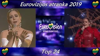 Eurovision 2019 Lithuania - Eurovizijos atranka 2019 - Top 24 (Qualifiers)