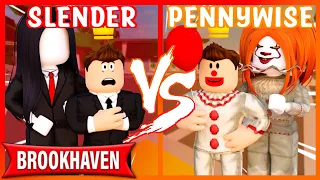 MADRE SLENDER vs MADRE PENNYWISE en BROOKHAVEN - Roblox YoSoyLoki