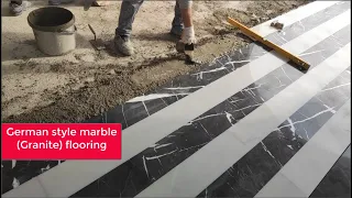 Alman Stili Şerbetli Mermer Döşeme İşçiliği! German style marble (Granite) flooring