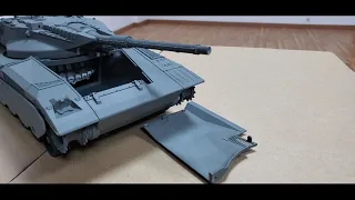 RC tank autoloader firing