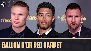 Soccer stars arrive at the 2023 Ballon d'Or red carpet! 😎 | Messi, Haaland, Bellingham & more!