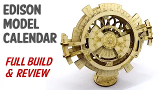 Edison Model Calendar - Perpetual Calendar Wooden Construction Kit - Build & Review