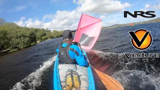 Canoeing in the wind:  Paddling and Sailing in very strong winds