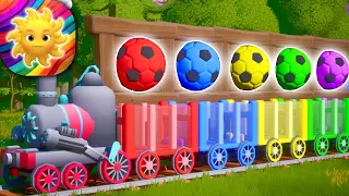 🌈 Rainbow Train song 🚂 Learning Colors for Kids & Toddlers | Fun Colorful Song