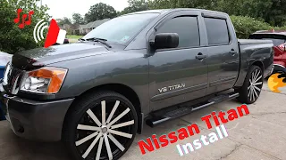 Nissan Titan sound and light install