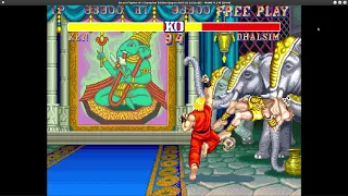SF2 funnies - Fastest round in history vs AI? Street Fighter II Champion Edition funny clips moments