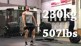 230kg/507lbs Clean @98.7kg BW - Maxing Out with Gabriel Sincraian