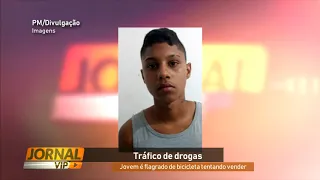 Jovem é flagrado de bicicleta tentando vender ecstasy via WhatsApp