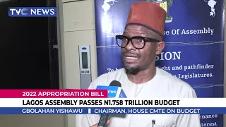 2022 Approriation Bill | Lagos Assembly Passes N1.758 Trillion Budget