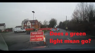 Green Doesn't Mean Go - Wait For Everyone To Clear The Roadworks