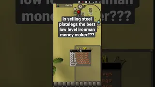 The best low level ironman money maker on Osrs? #osrs #oldschoolrunescape #runescape