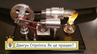 Двигун Стірлінга 🔩Як це працює, або абсолютно правдива історія⚙️