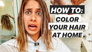 Highlighting My Hair At Home: Hair Transformation with Box Color | Lucie Fink