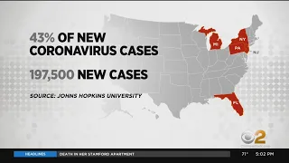 Data Shows 5 States Make Up Almost Half Of New COVID Cases Across U.S. Over Last Week