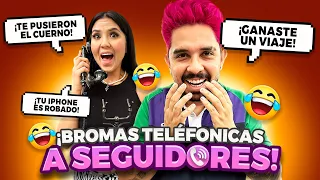BROMAS TELEFÓNICAS A SEGUIDORES... LOS HICIMOS LLORAR