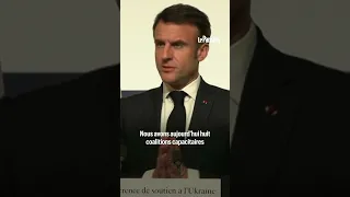 Ukraine : Macron n'exclut pas d'envoyer des troupes à l’avenir