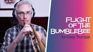 Flight of the Bumblebee - Easy Trumpet Sheet Music w/Piano Accompaniment
