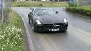 Mercedes SLS AMG Black Series spy video