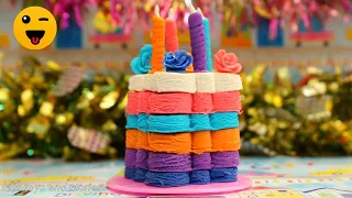 Amazing Cakes . DIY How To make Play Doh Rainbow Cake Decoration. Best 2019 أحلى كيك للأطفال