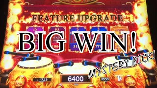 AWESOME BONUS BIG WIN ON DANCING DRUMS EXPLOSION - MYSTERY PICK! $10 MAX BET 😱😱🤩👍😁