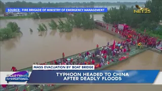 Typhoon headed to China after deadly floods