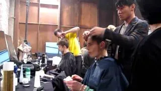 Les Hommes A/W 2010 Collection Backstage - Hair and Make Up