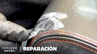 Cómo se restaura profesionalmente el asiento de cuero de un Ferrari | Reparación | Insider Español