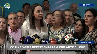 María Corina Machado se pronuncia sobre su inscripción ante Consejo Nacional Electoral - En Vivo