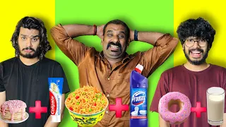 Weird combination food eating challenge 🤩 | Praveen Pranav