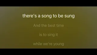 The Young Ones karaoke mmoB+4 female key ( by Cliff Richard) with lyrics