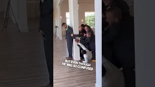 His groomsman fooled him before the wedding 😂