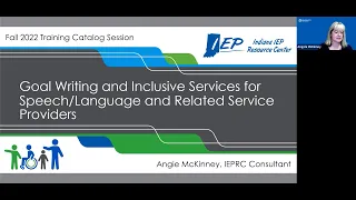 Goal Writing and Inclusive Services for Speech/Language and Related Service Providers