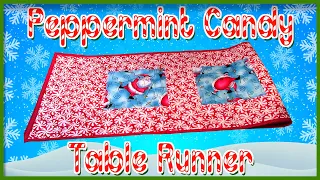 Peppermint Candy Holiday Table Runner | The Sewing Room Channel