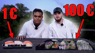 1€ SUSHI VS. 100€ SUSHI | *Steffen Hennsler Sushi im Test* mit @TUSHIN
