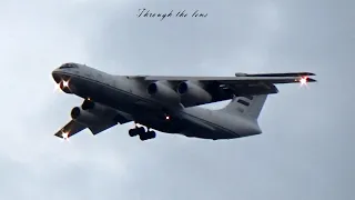 Ilyushin Il-76MF of Egypt Air Force & C-130H of RSAF arriving in Bad weather | Through the lens