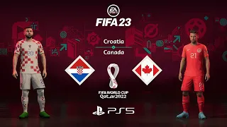 FIFA 23 | Croatia & Canada - FIFA World Cup Qatar 2022™ | PS5™ 4K